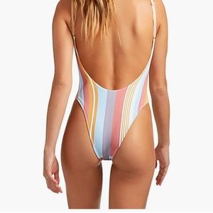 Vitamin A Verano Stripe Yasmeen one piece bathing suit 4/XS